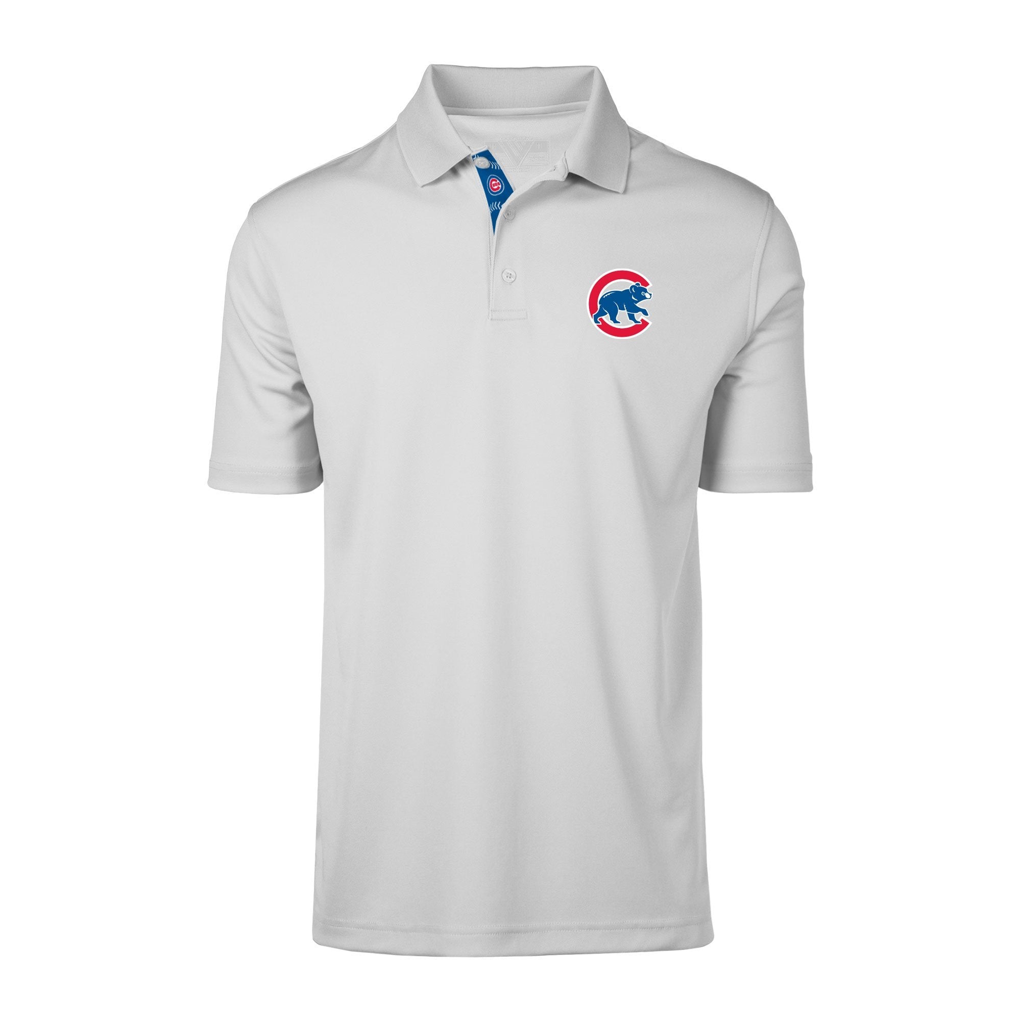 Antigua MLB Men's Polo Shirt Blue Chicago Cubs Short Sleeve Size  Medium