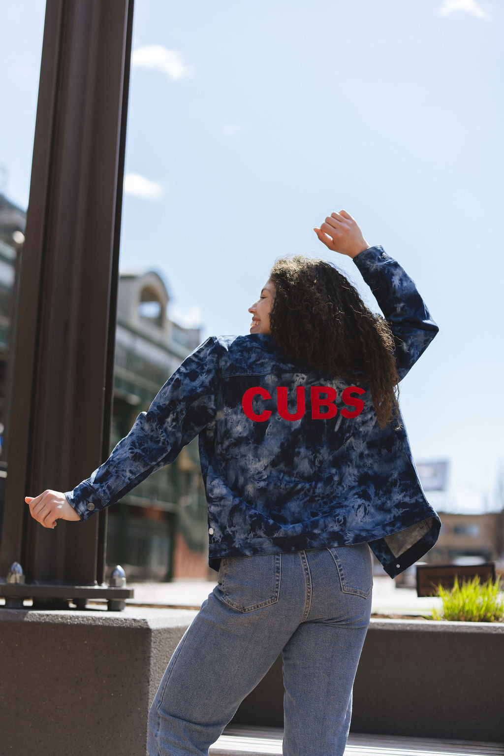 Chicago Cubs Refried Women's Long Sleeve Jersey Tee XL