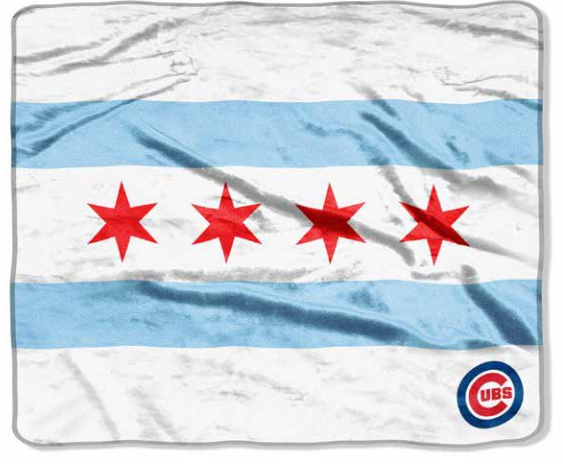 CHICAGO CUBS NORTHWEST W FLAG BLANKET