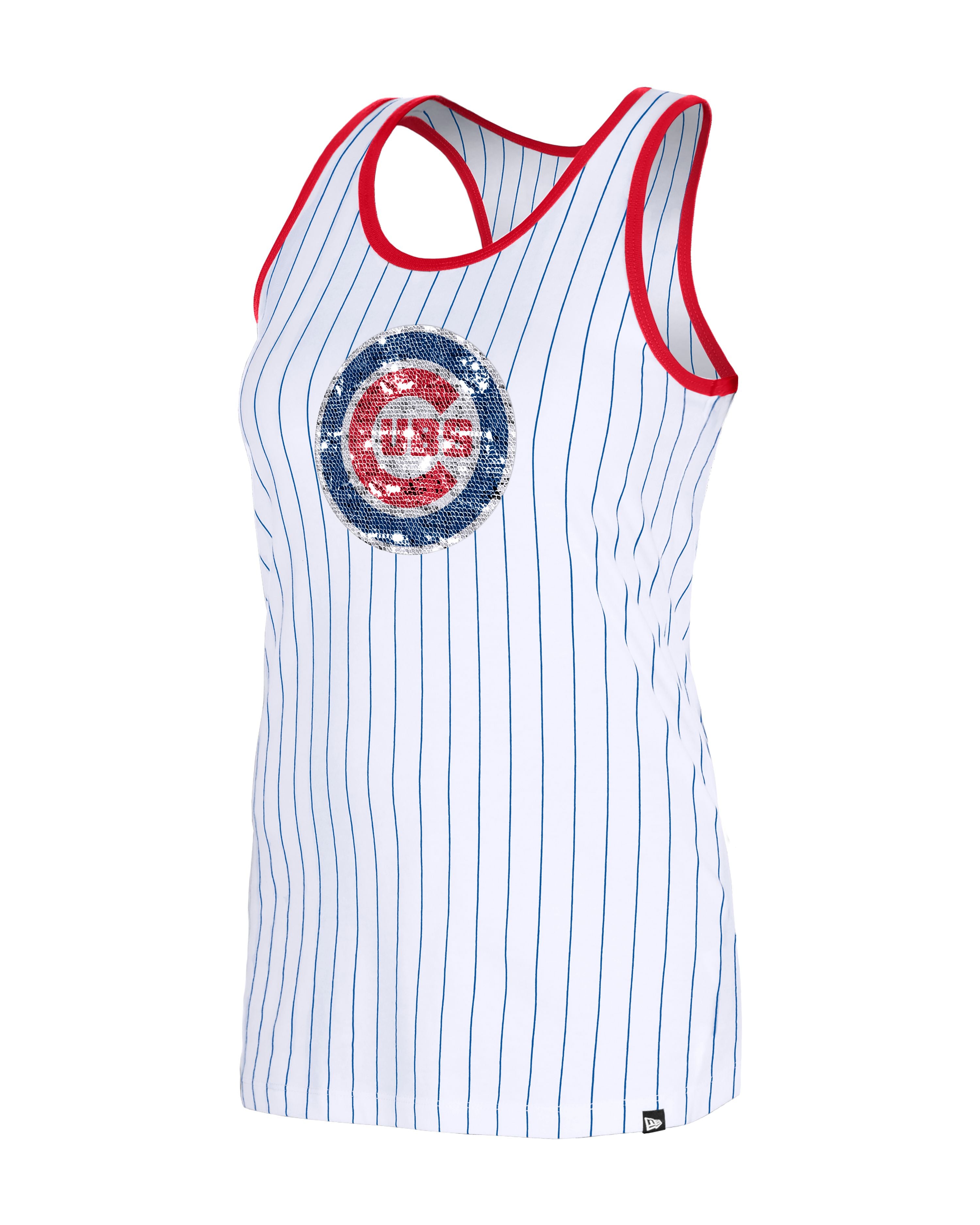 New Era Women's Chicago Cubs Pinstripe Tank Top
