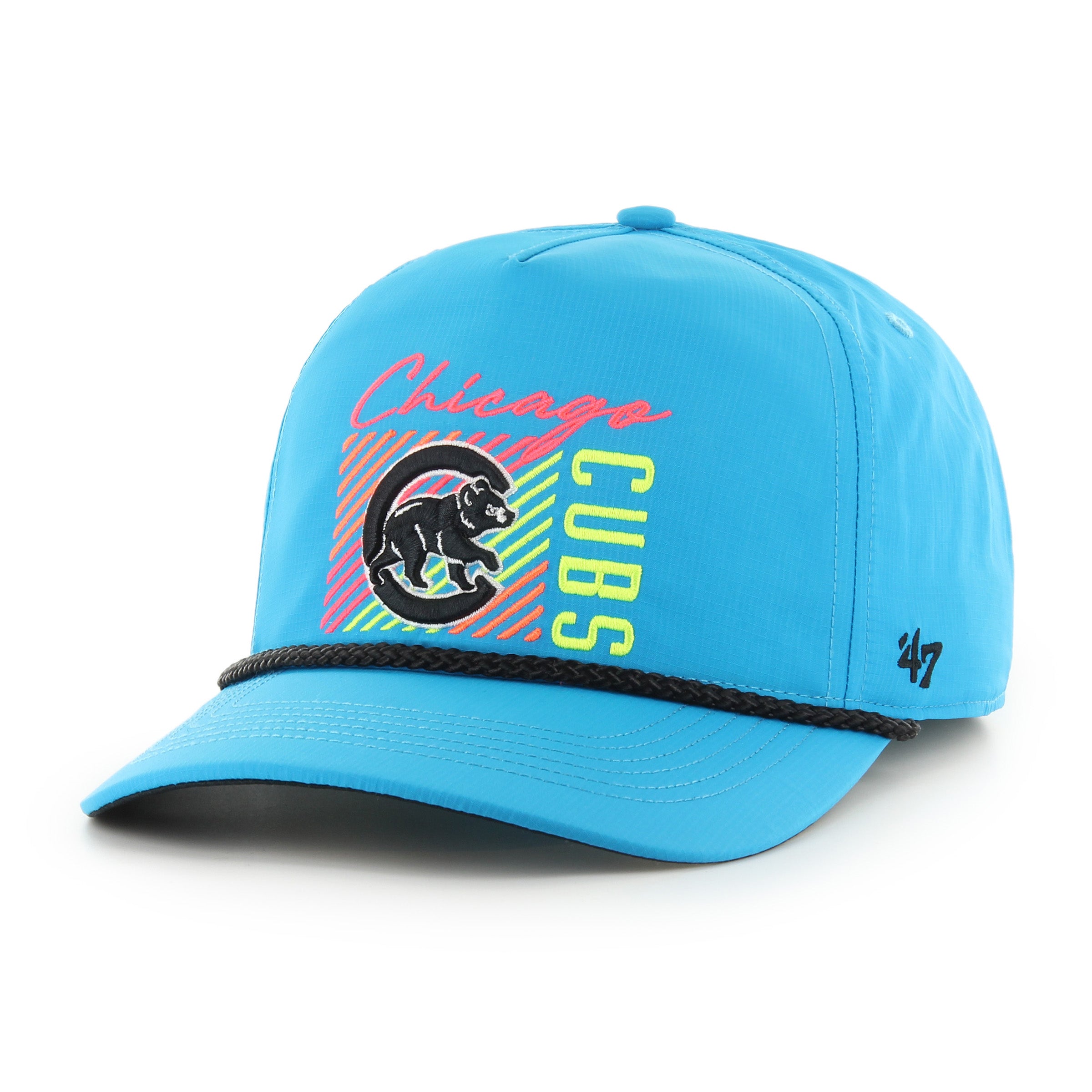 CHICAGO CUBS '47 HITCH WALKING BEAR NEON BLUE SNAPBACK ROPE CAP – Ivy Shop