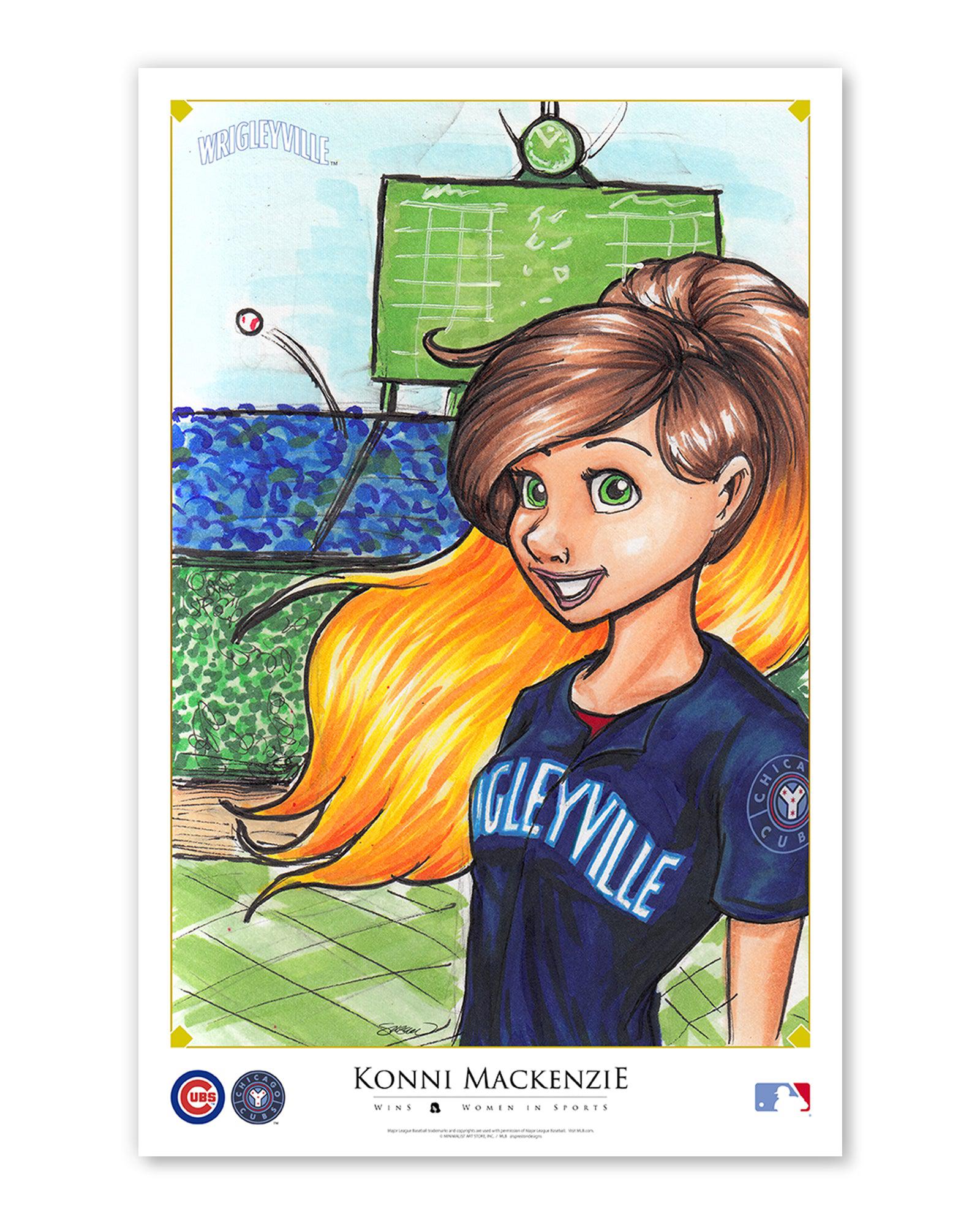 CHICAGO CUBS S. PRESTON BALLPARK PRINCESS: KONNI MACKENZIE PRINT – Ivy Shop