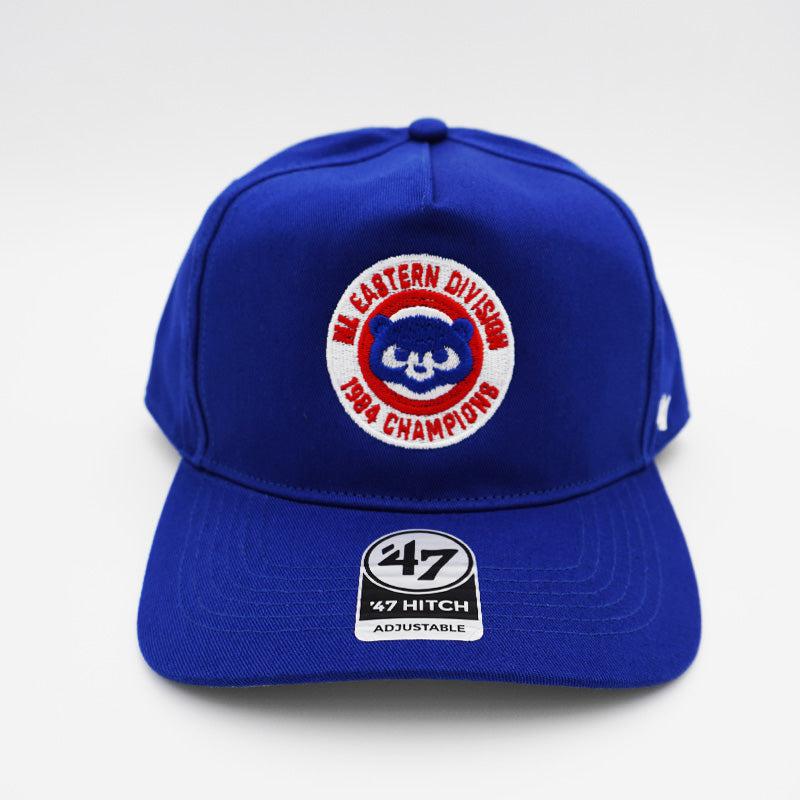 CHICAGO CUBS 47 1984 BEAR BLUE HITCH DIVISION CHAMPS ADJUSTABLE CAP