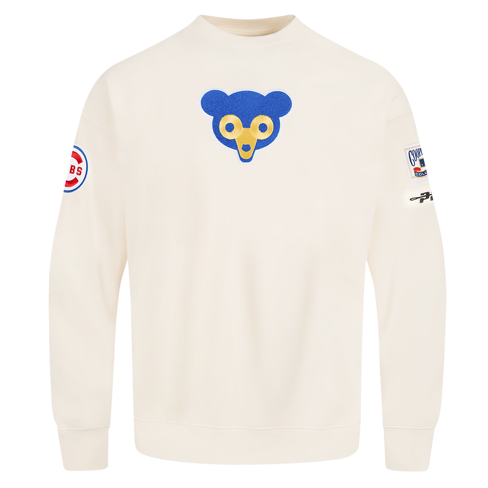 Chicago Cubs 1969 Cooperstown Crewneck Sweatshirt Cream by Pro Chicago Cubs 1969 Cooperstown Crewneck Sweatshirt Cream by Pro