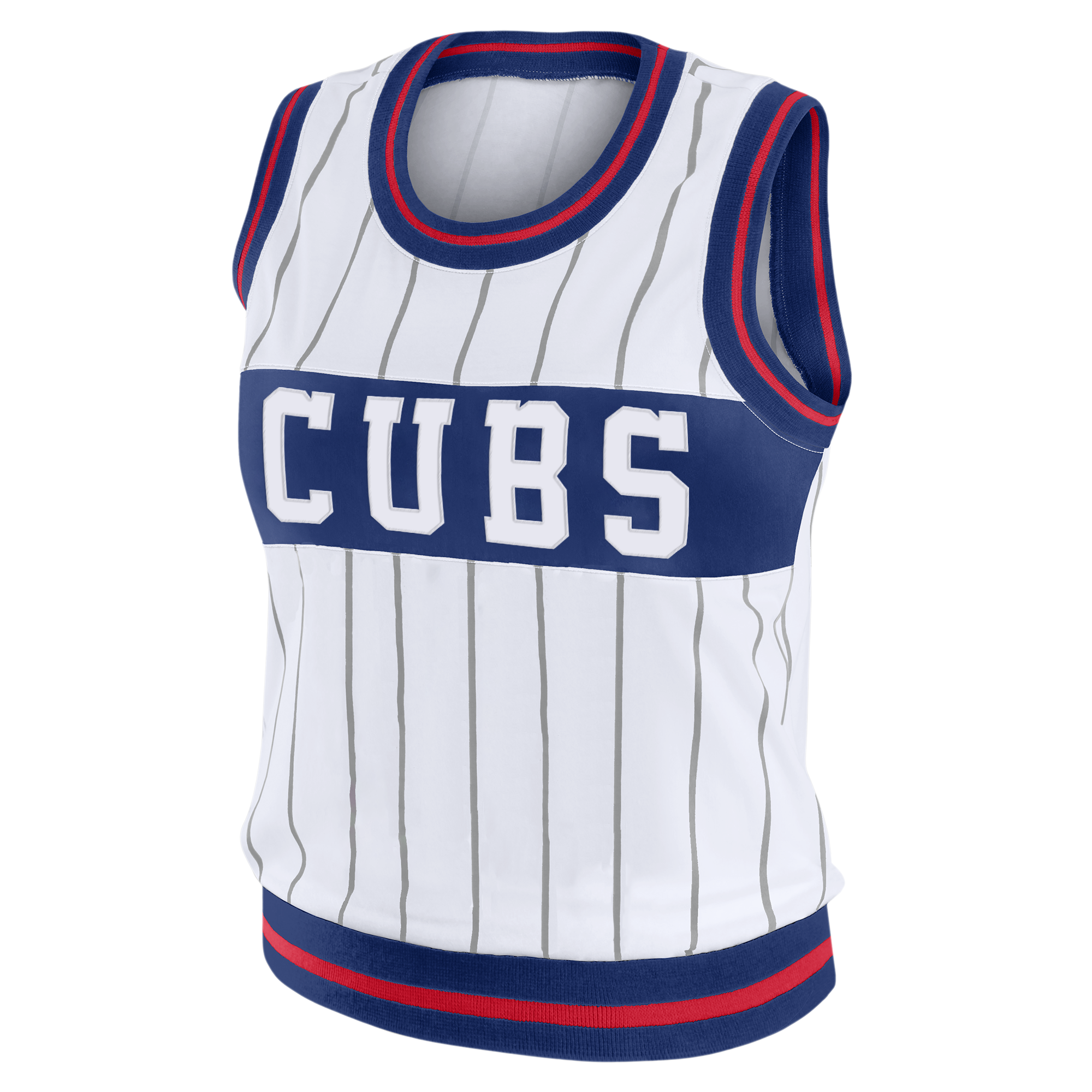 chicago cubs fish tank accessories Chicago Cubs Women's Sporty White Tank by Wear by Erin Andrews