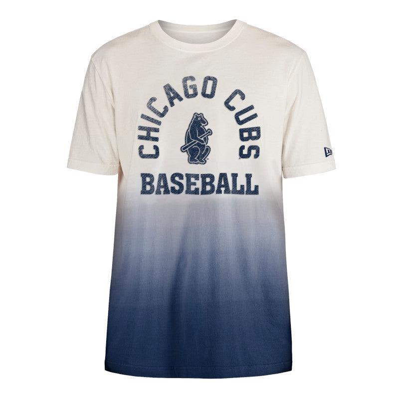 Chicago Cubs 1914 Cream Ringer V-Neck T-Shirt