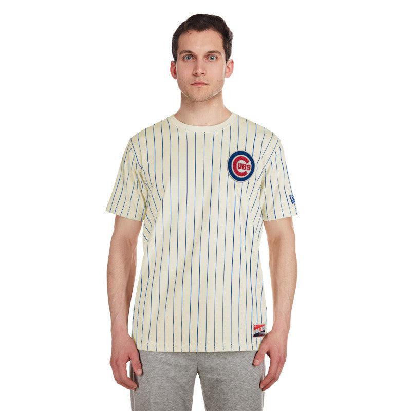 Gray Chicago Cubs Royal Pinstripe New Era Short Sleeve T-Shirt XL