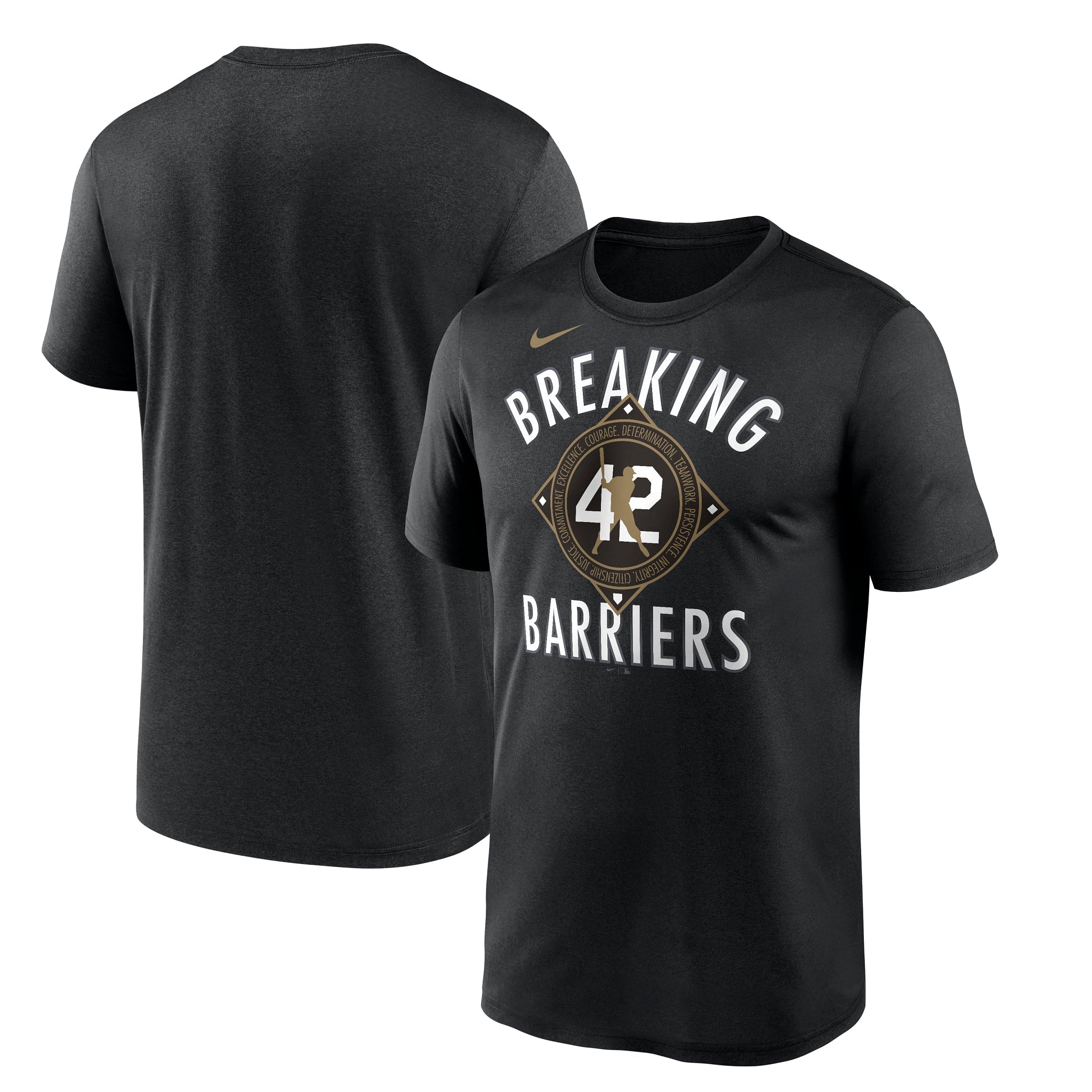 NEW Nike Men's MLB Jackie Robinson Breaking Barriers T-Shirt Size MED