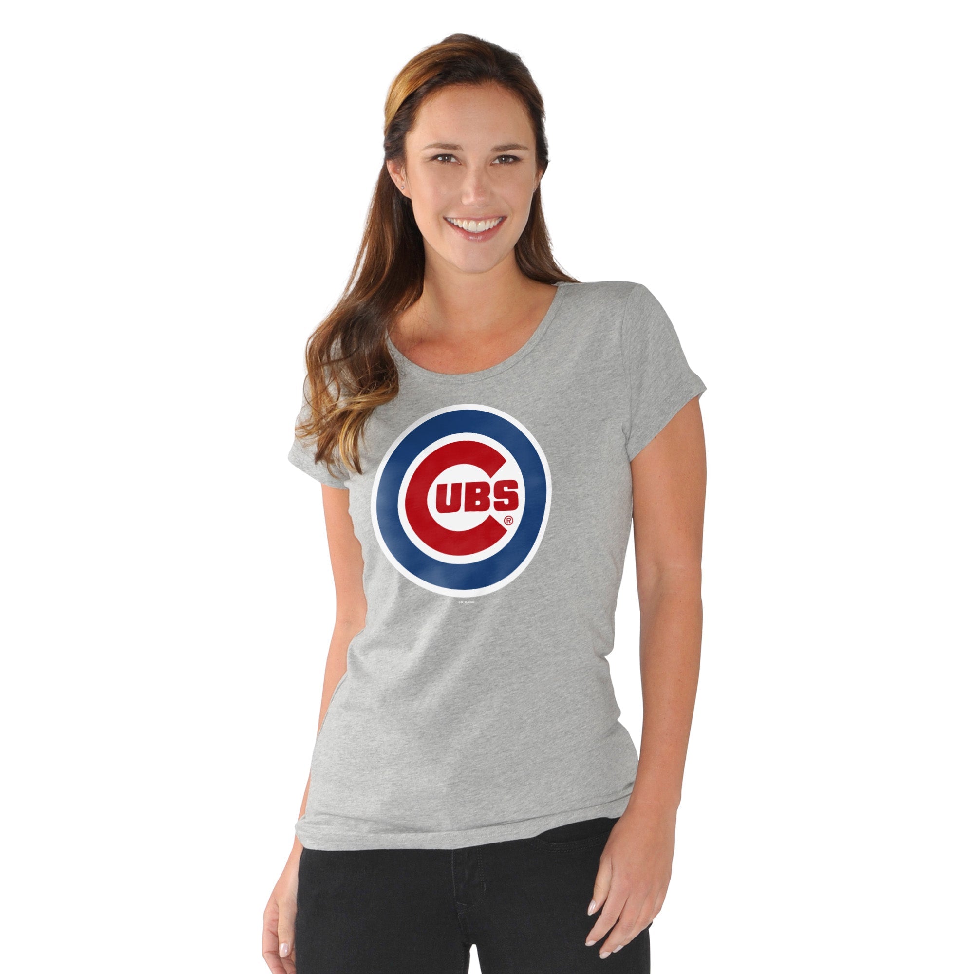 CHICAGO CUBS GIII WOMEN'S GRAY ENDZONE TEE – Ivy Shop