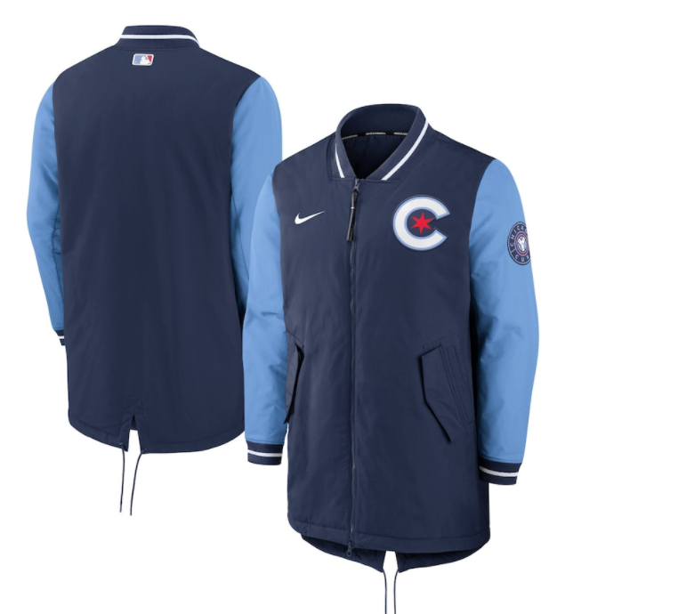 Nike Chicago Cubs City Connect Dugout Jacket • Men XL • MLB Wrigleyville  Blue