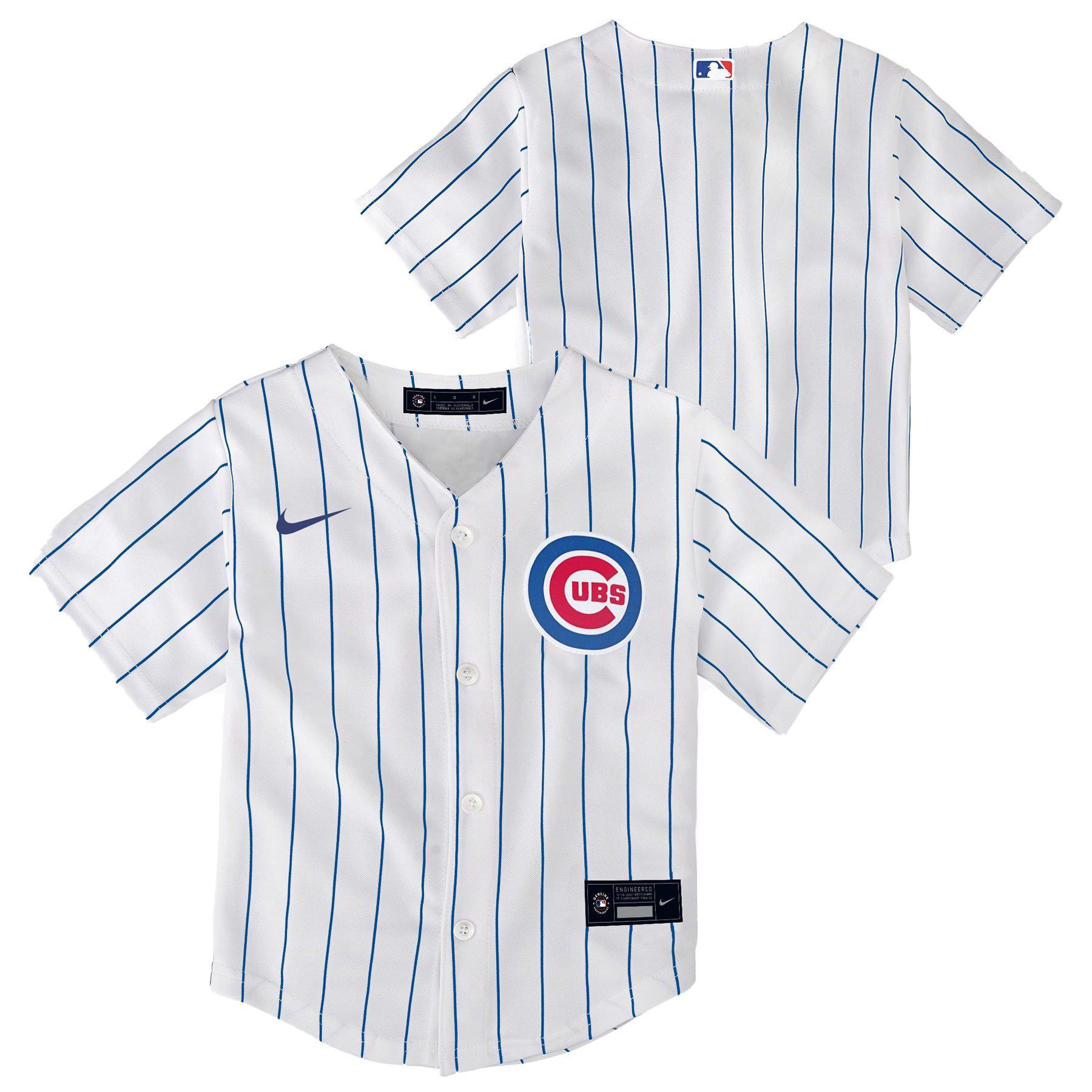 CHICAGO CUBS NIKE MEN'S AUTHENTIC PINSTRIPE HOME JERSEY