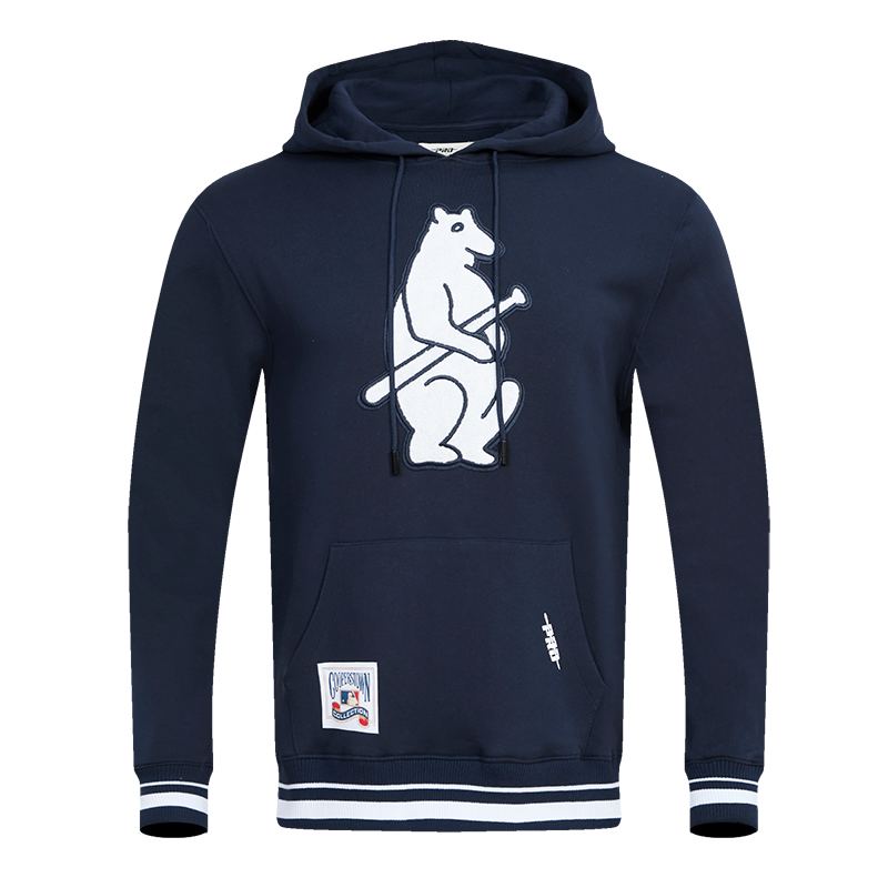 Men's Chicago Cubs Pro Standard White Logo Pullover Hoodie