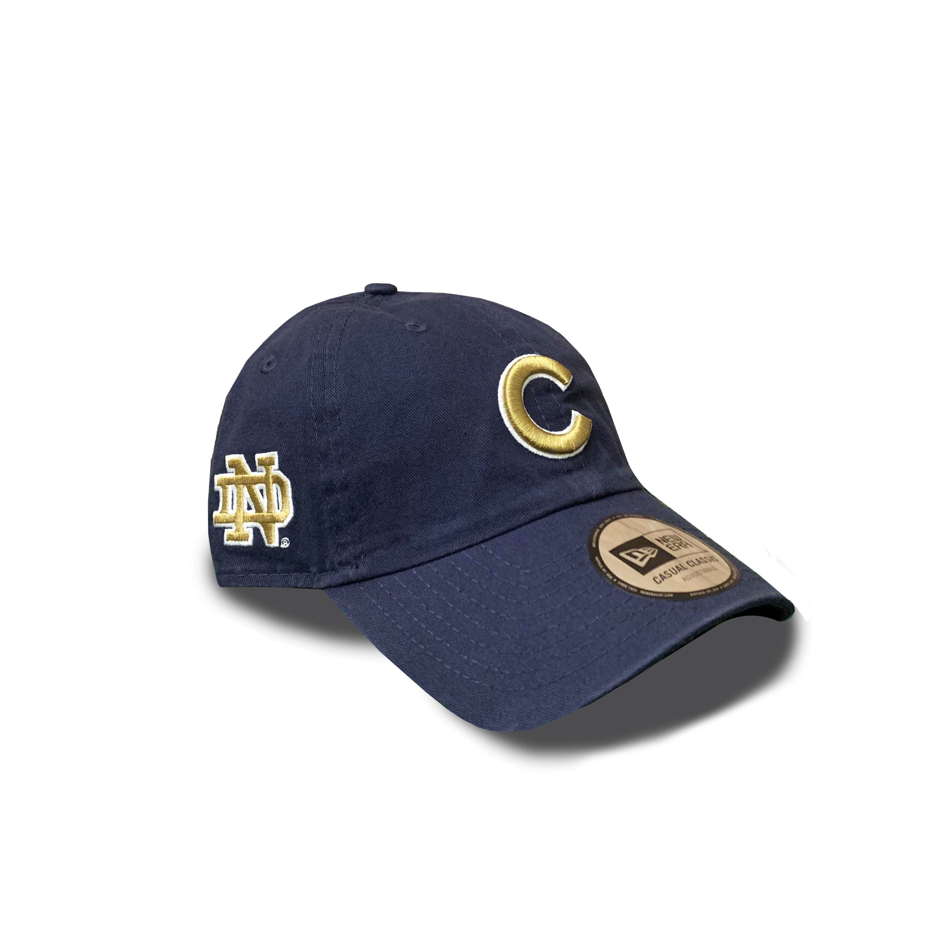 Chicago Cubs and University of Notre Dame New Era Navy Adjustable Cap