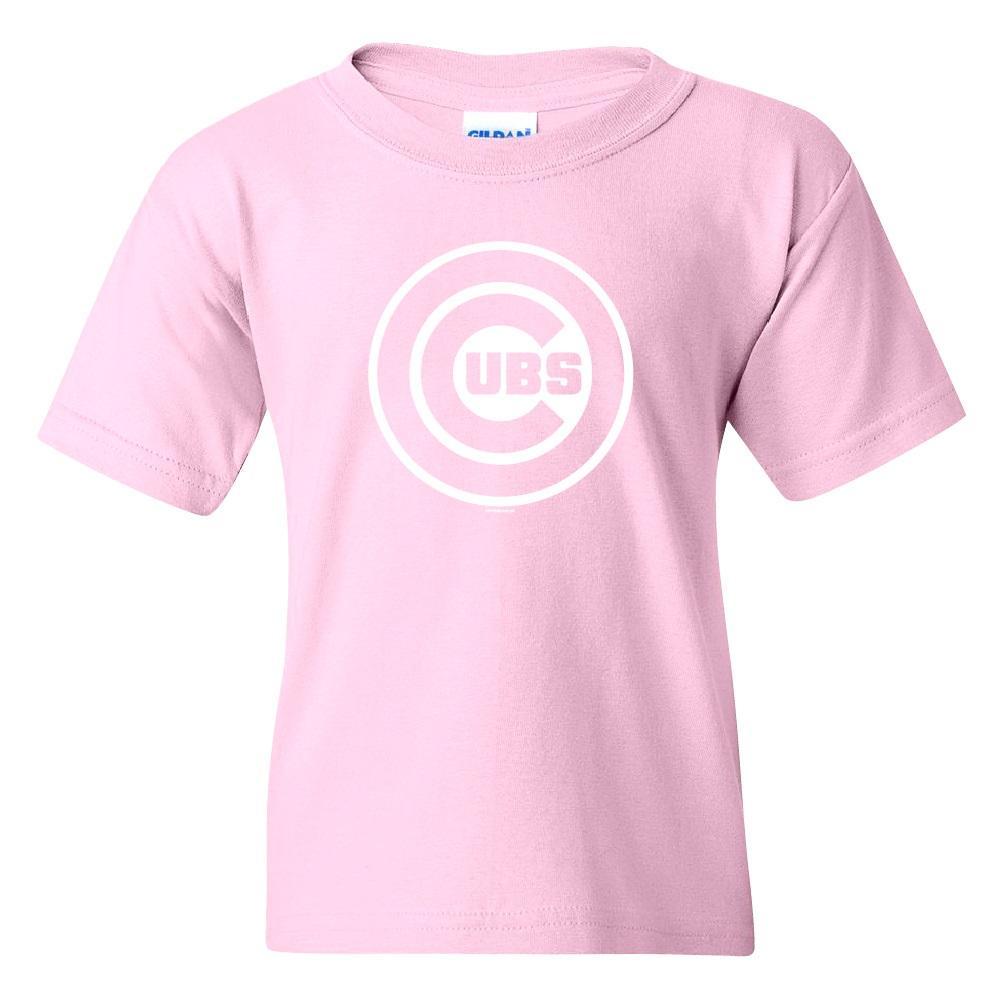 Chicago Cubs Bimm Ridder Youth Pink Logo Tee L