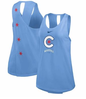 CHICAGO CUBS NIKE WOMEN'S CITY CONNECT BLUE TANK TOP