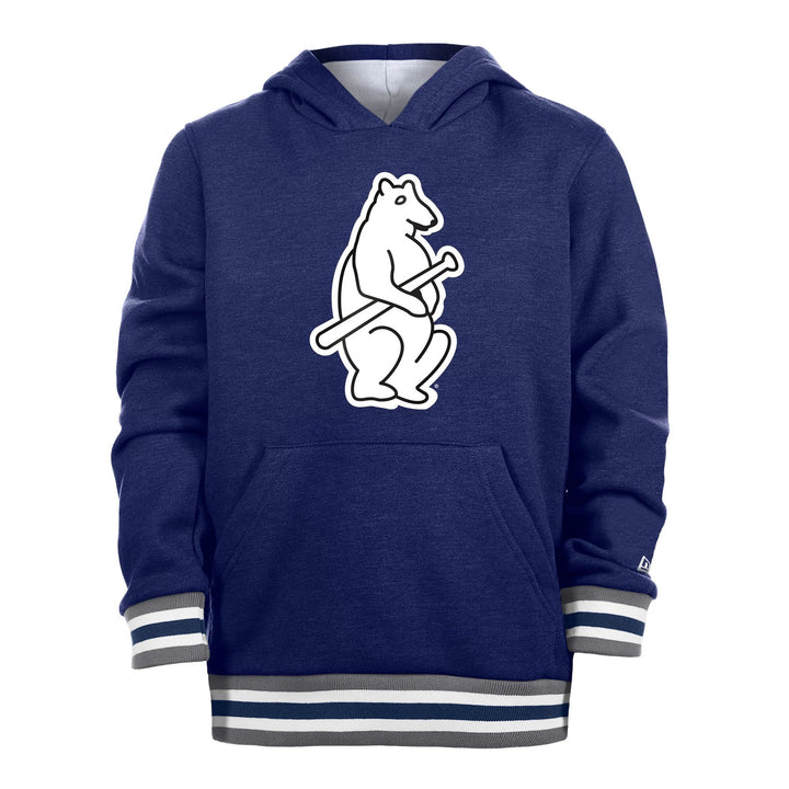 Chicago Cubs New Era Youth 1914 Bear Navy Hoodie Sweatshirts & Hoodies NEW ERA CAP COMPANY INC