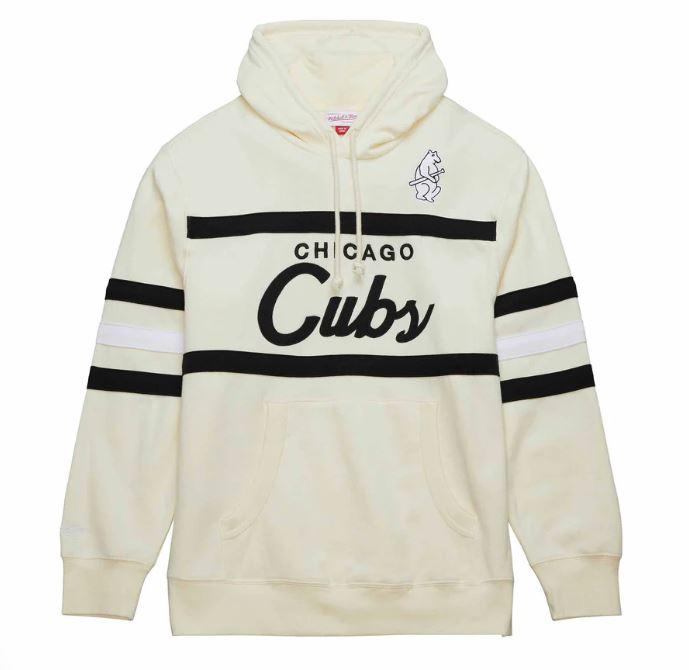 CHICAGO CUBS MITCHELL & NESS MEN'S 1914 HEAD COACH CREAM HOODIE