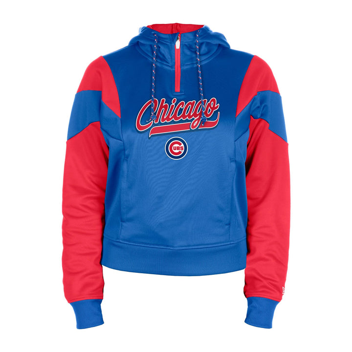 SWW CUB BULLSEYE SCRIPT 1/4 ZIP HOOD