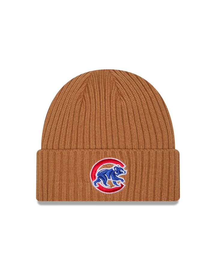 Chicago Cubs Walking Bear Tan Knit Skull Cap Knits NEW ERA CAP COMPANY INC