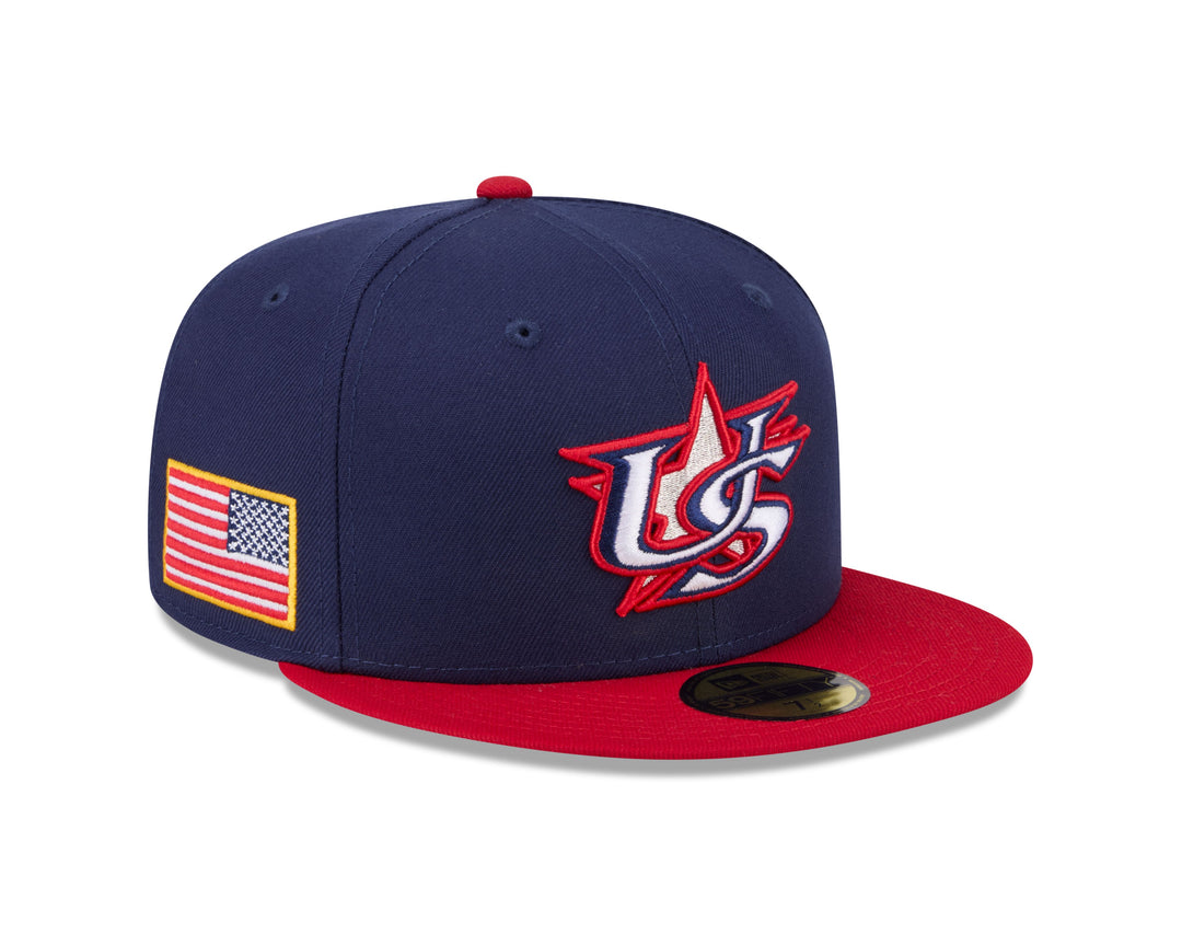 USA Baseball World Baseball Classic 5950 Fitted Cap by New Era Caps NEW ERA CAP COMPANY