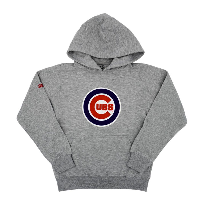 CHICAGO CUBS DYNASTY YOUTH BULLSEYE HEATHER GREY HOODIE Sweatshirts & Hoodies DYNASTY APPAREL