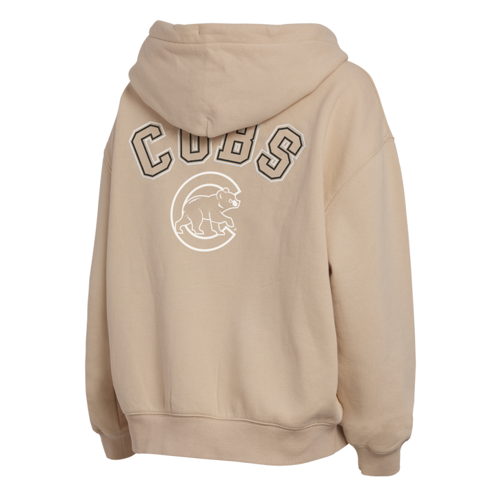 Chicago Cubs Women's Tonal Tan Zip Up Hoodie by WEAR by Erin Andrews Sweatshirts & Hoodies WEAR ERIN ANDREWS