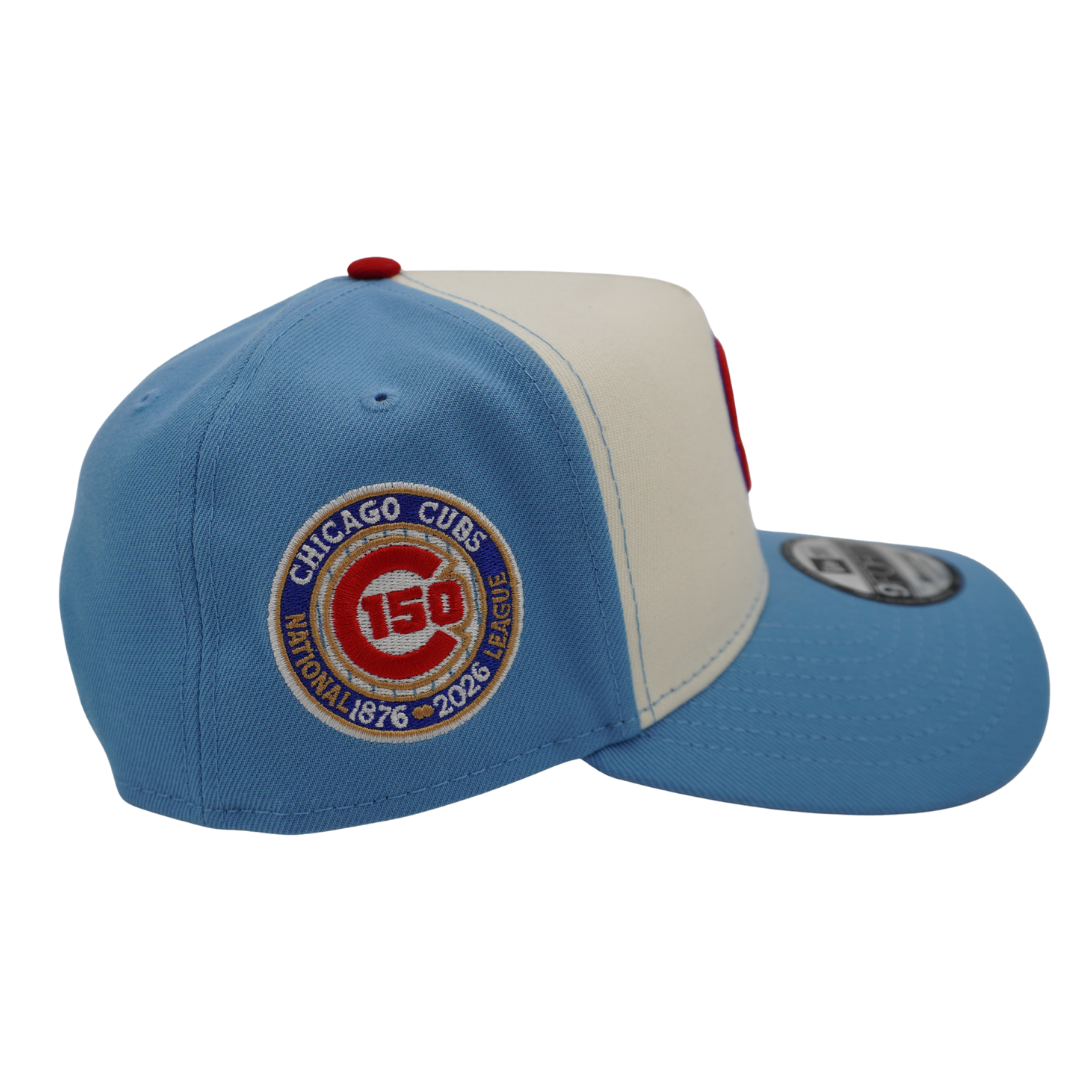 Chicago Cubs 150th Anniversary Alternate 2 Sky 940 Snapback Cap by New Era Caps NEW ERA CAP COMPANY