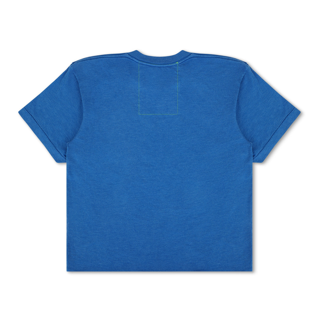 Chicago Cubs 1931 Script Boyfriend Tee in Royal Blue by Aviator Nation Shirts Aviator Nation