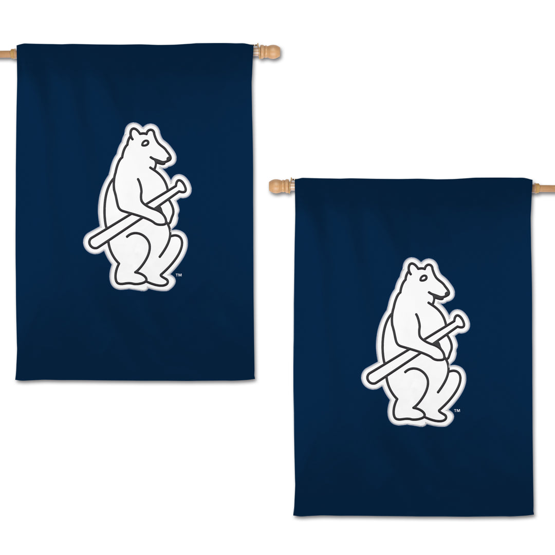 Chicago Cubs 1914 Bear Logo Appliqué Vertical Banner 28x40