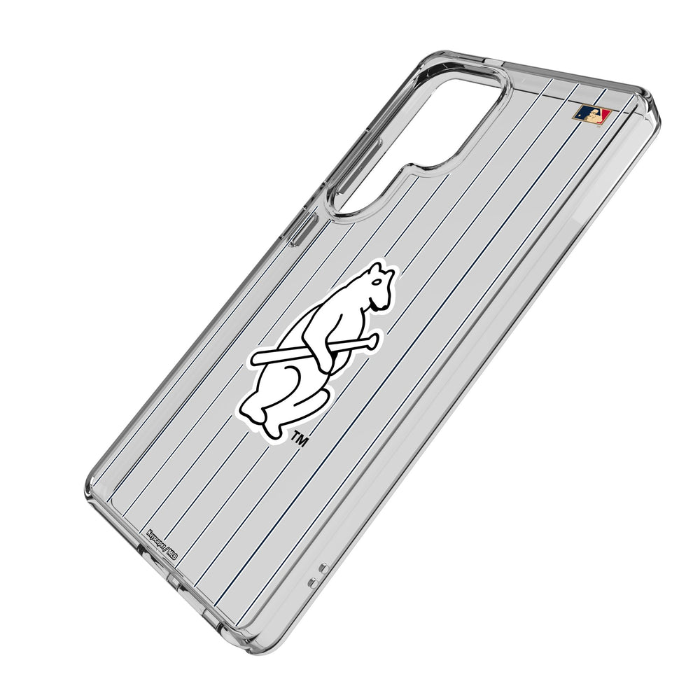 Chicago Cubs 1914 - Cooperstown Collection Pinstripe Clear Phone Case for Samsung Galaxy Phone Cases Keyscaper