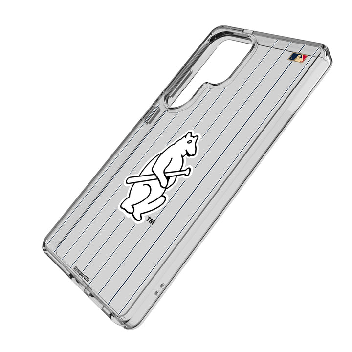 Chicago Cubs 1914 - Cooperstown Collection Pinstripe Clear Phone Case for Samsung Galaxy Phone Cases Keyscaper