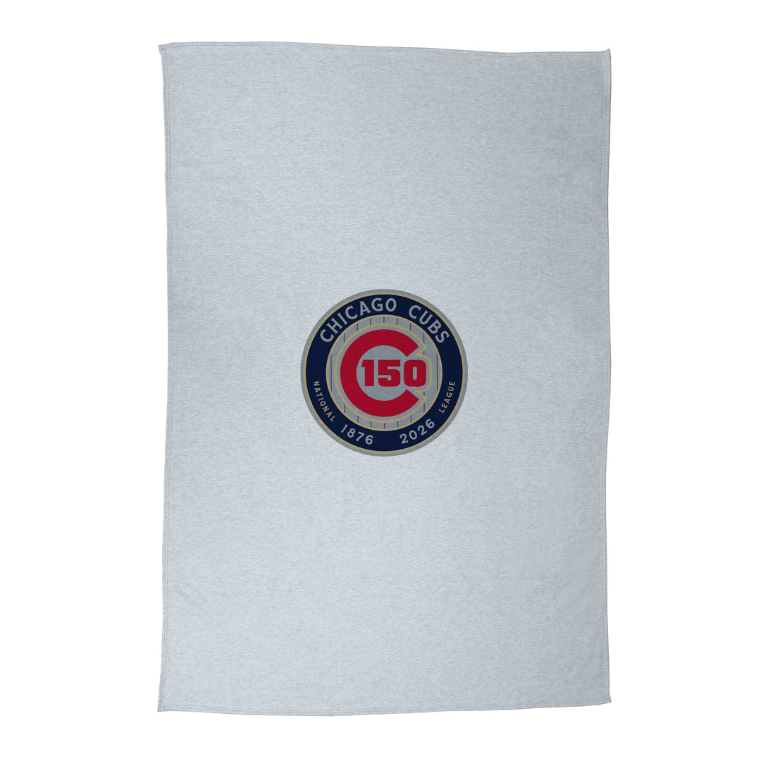 Chicago Cubs 150th Anniversary Logo Sweatshirt Blanket Blankets LOGO BRANDS