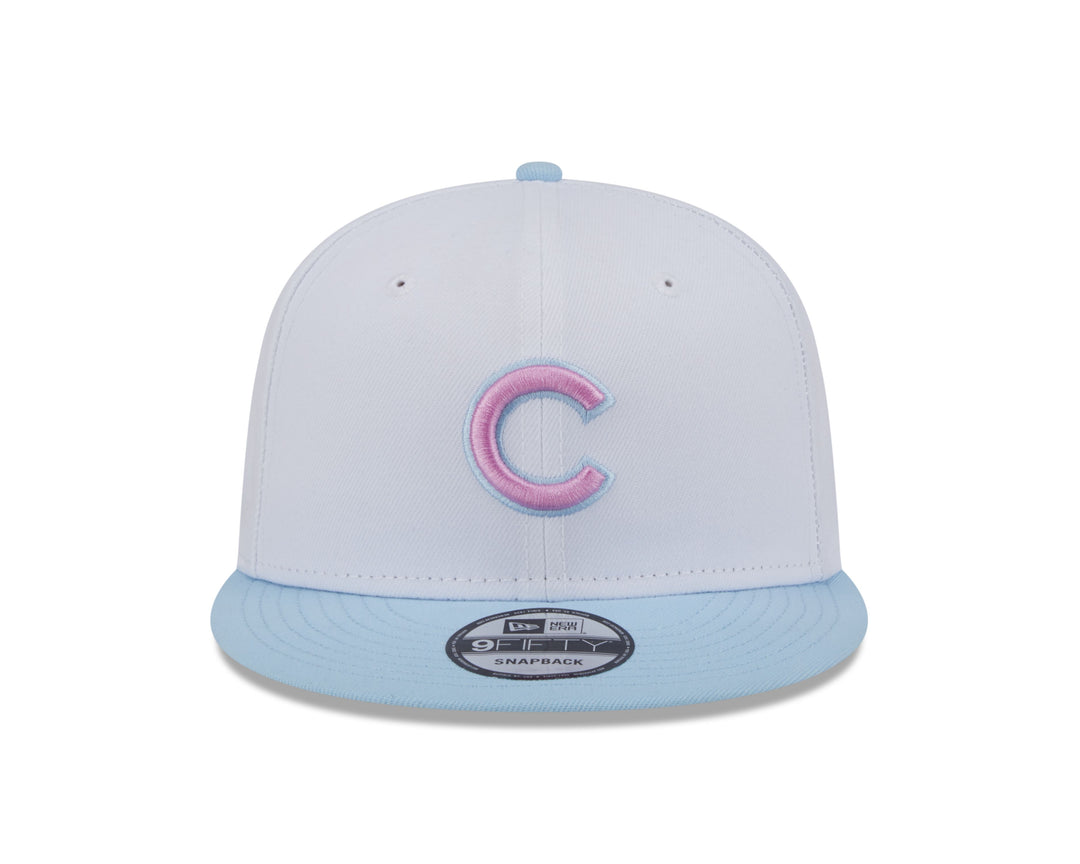 CHICAGO CUBS NEW ERA YOUTH WHITE AND TEAL SNAPBACK CAP