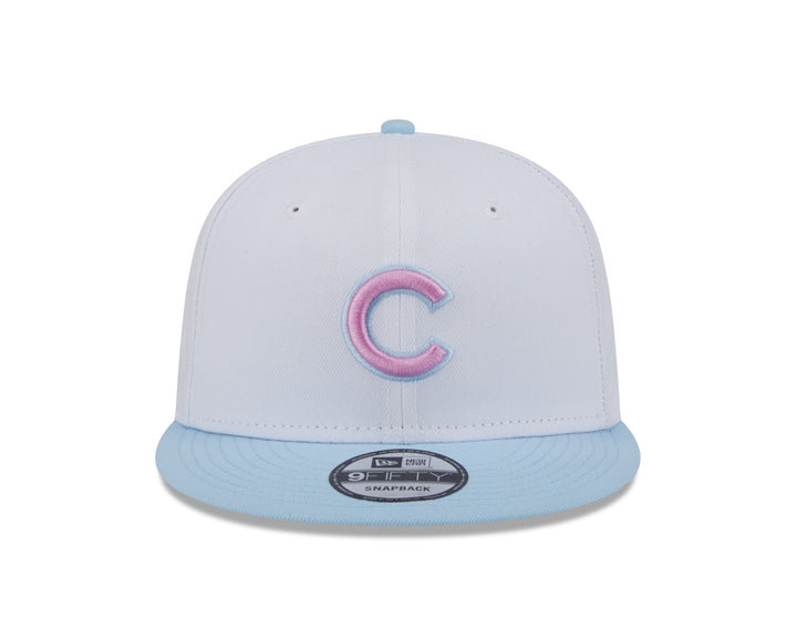 CHICAGO CUBS NEW ERA YOUTH WHITE AND TEAL SNAPBACK CAP