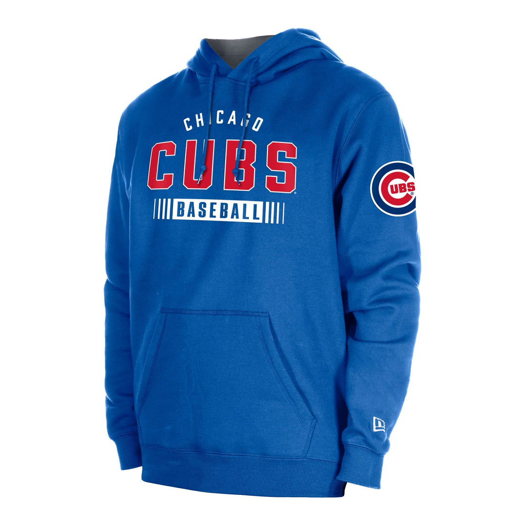 Chicago Cubs New Era Men's Fleece Wordmark Royal Blue Hoodie