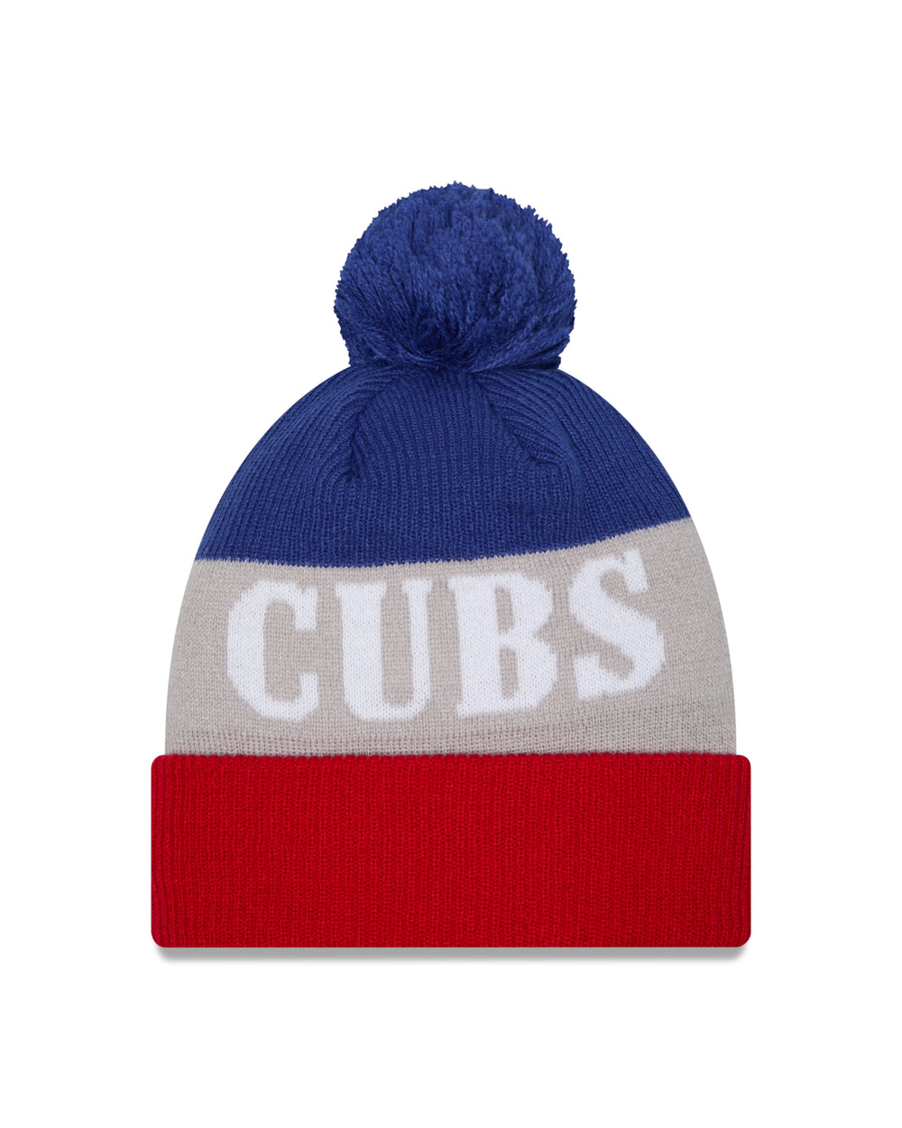 Chicago Cubs Walking Bear Shaded Pom Knit by New Era Knits NEW ERA CAP COMPANY