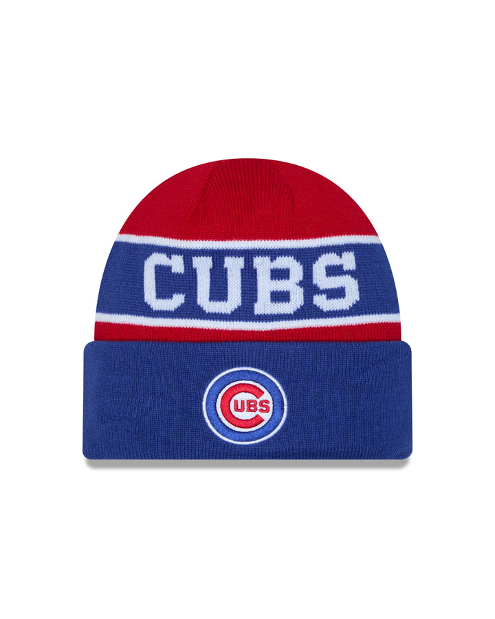 Chicago Cubs Youth Logo Reverse Knit Royal Red by New Era Knits NEW ERA CAP COMPANY