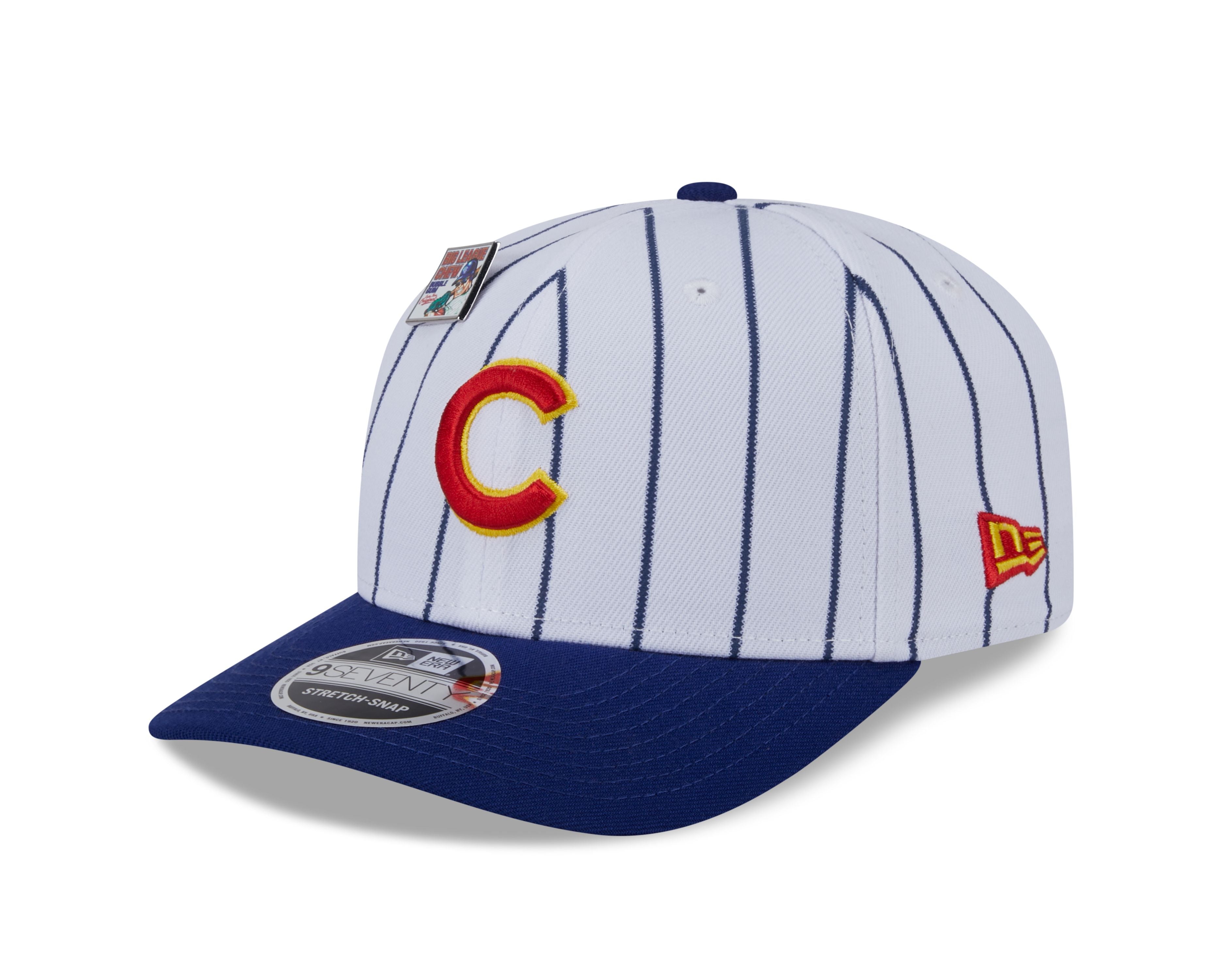 CHICAGO CUBS NEW ERA BIG LEAGUE CHEW PINSTRIPE 9SEVENTY SNAPBACK