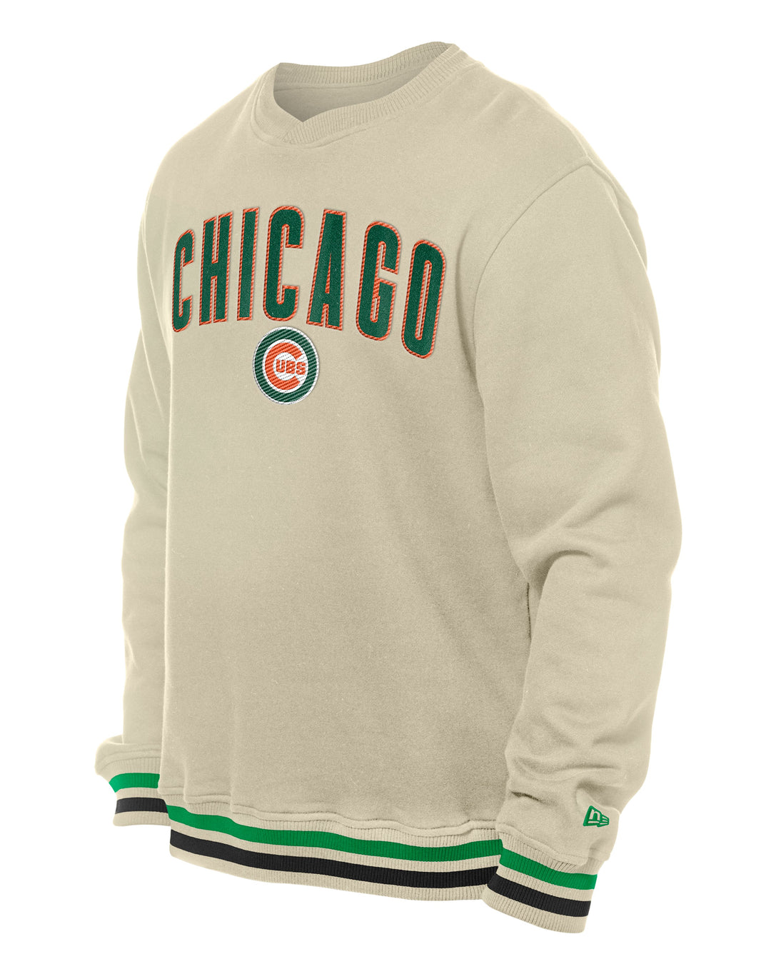 Chicago Cubs St. Patrick's Day Crewneck Cream by New Era Sweatshirts & Hoodies NEW ERA CAP COMPANY