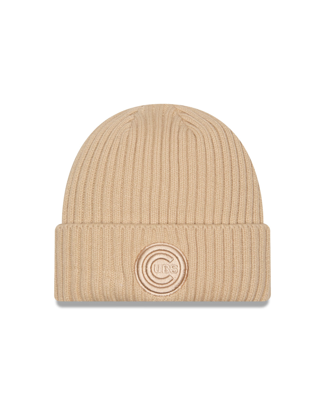 Chicago Cubs Color Pack Logo Knit Khaki by New Era Knits NEW ERA CAP COMPANY