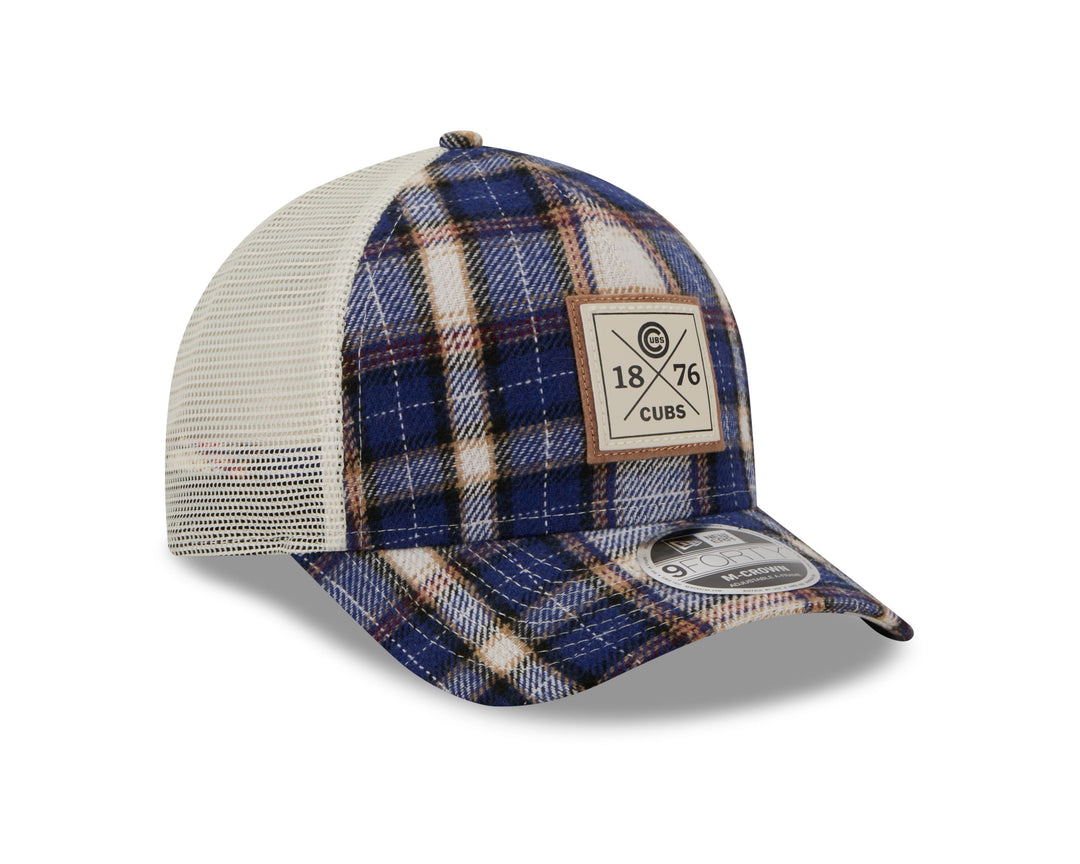 Chicago Cubs Plaid Patch Adjustable Cap by New Era Caps Ivy Shop
