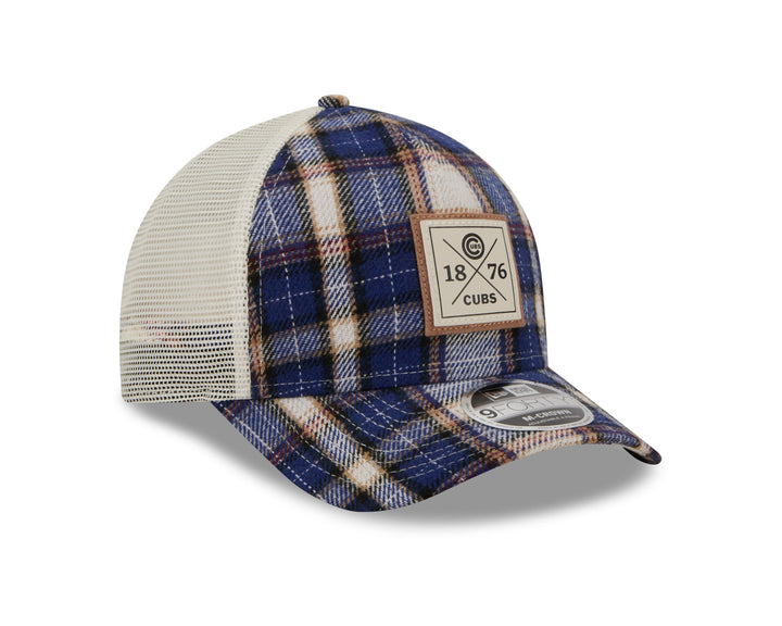 Chicago Cubs Plaid Patch Adjustable Cap by New Era Caps Ivy Shop