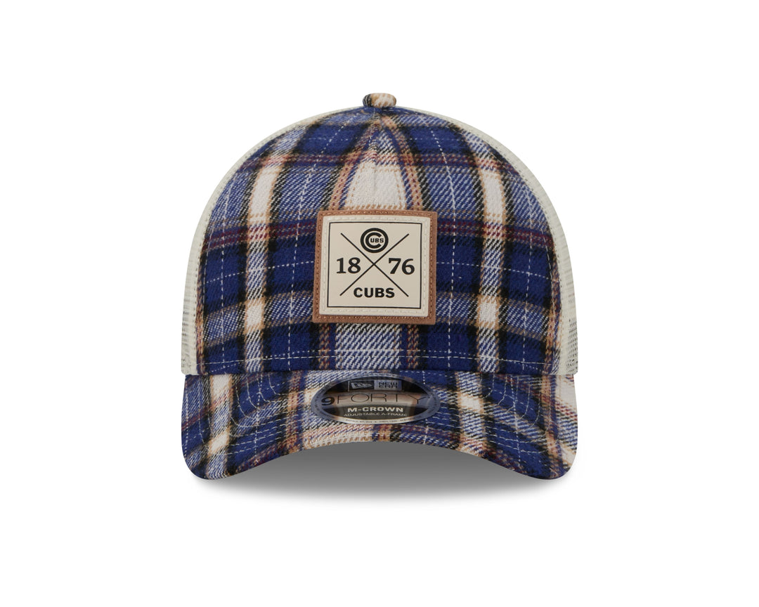 Chicago Cubs Plaid Patch Adjustable Cap by New Era Caps Ivy Shop