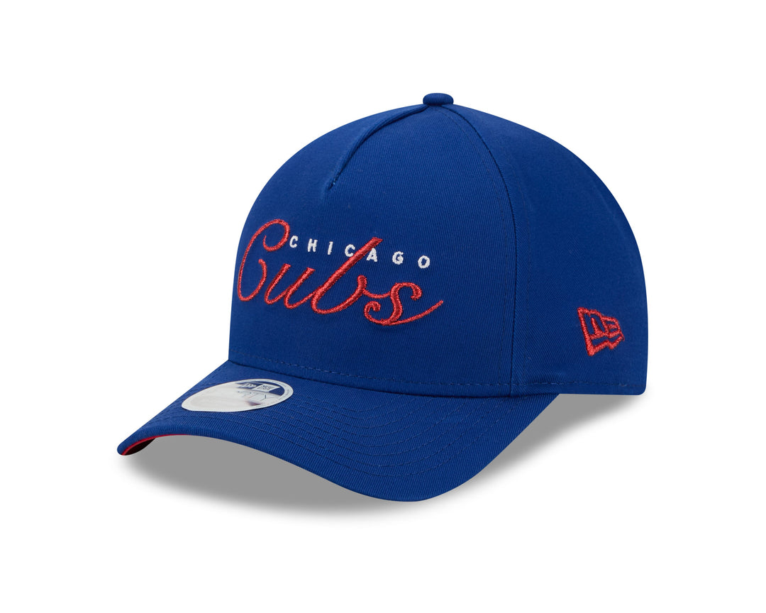 Chicago Cubs Metallic Script Women's Royal 9Forty Cap by New Era Caps NEW ERA CAP COMPANY
