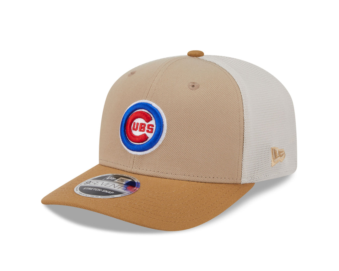 Chicago Cubs Logo Two Tone Trucker 9Seventy Cap by New Era Caps NEW ERA CAP COMPANY