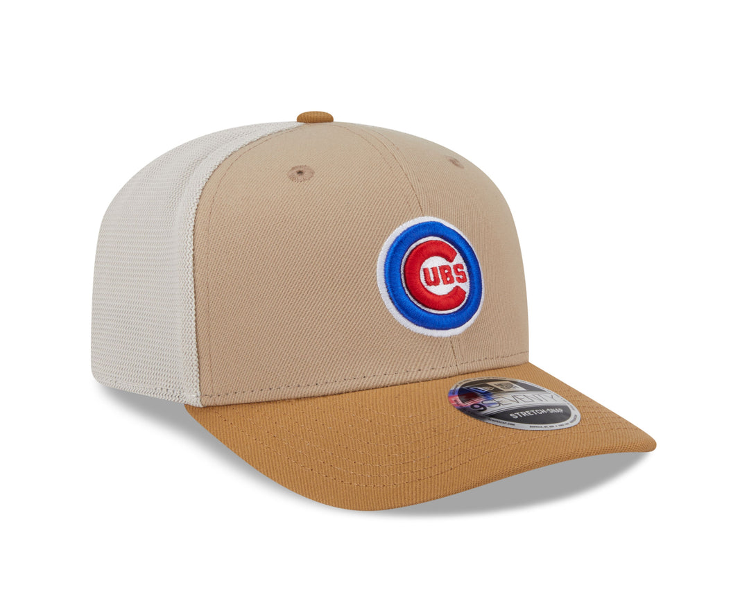 Chicago Cubs Logo Two Tone Trucker 9Seventy Cap by New Era Caps NEW ERA CAP COMPANY