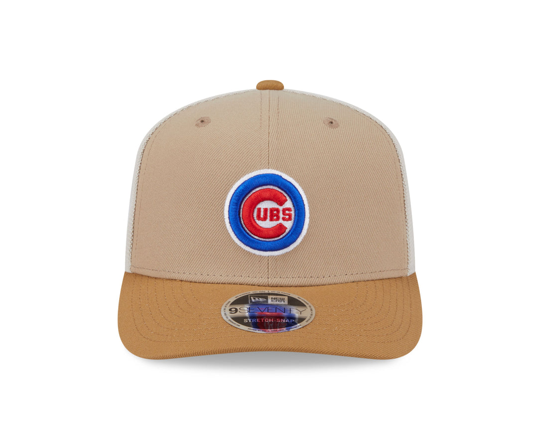 Chicago Cubs Logo Two Tone Trucker 9Seventy Cap by New Era Caps NEW ERA CAP COMPANY
