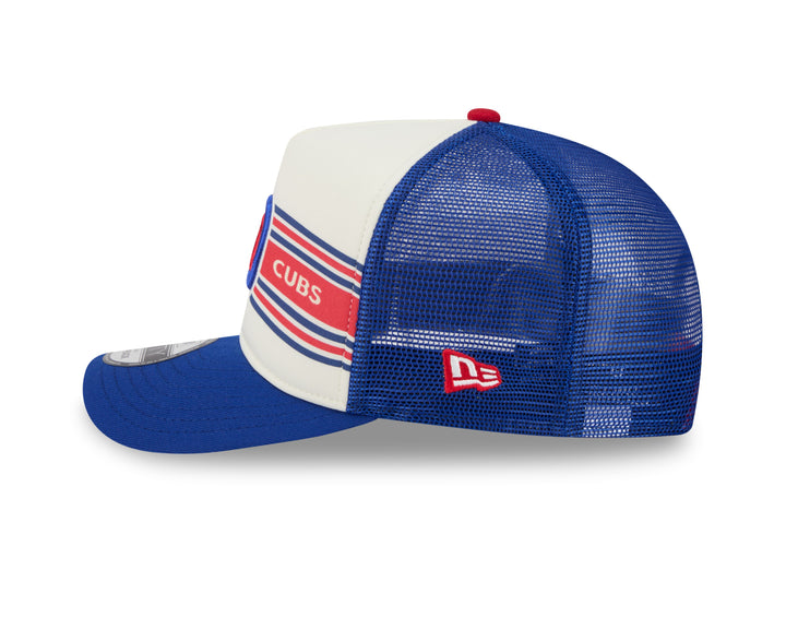Chicago Cubs Logo Banner 950 Adjustable Cap White Blue by New Era Caps NEW ERA CAP COMPANY