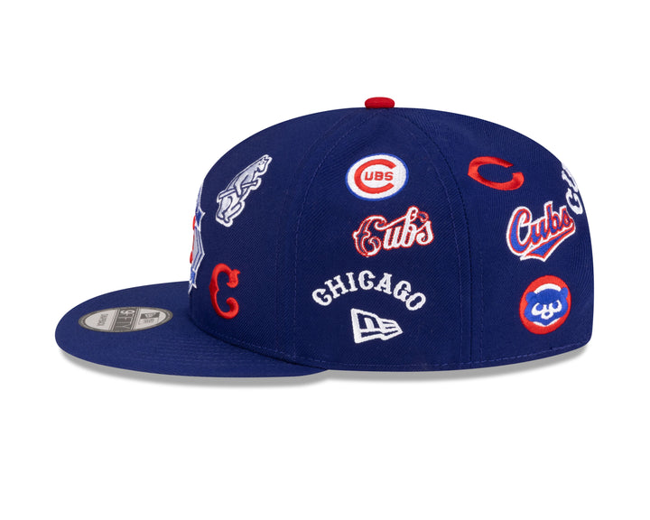 Chicago Cubs 150th Anniversary Logo Spread 9FIFTY Snapback Cap Navy by New Era Caps New Era
