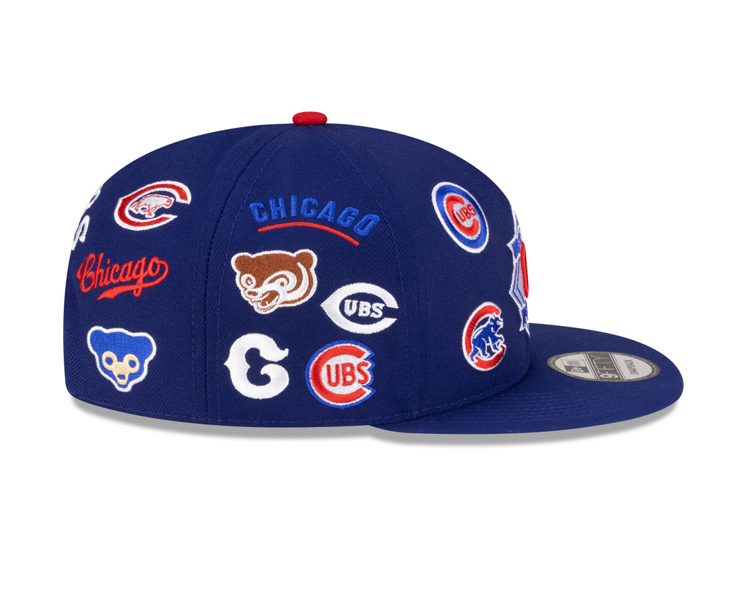 Chicago Cubs 150th Anniversary Logo Spread 9FIFTY Snapback Cap Navy by New Era Caps New Era